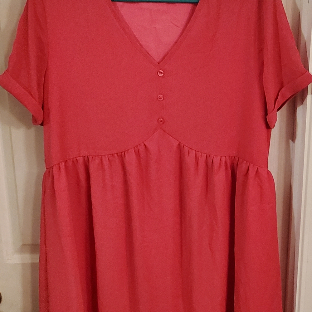 Chic Hot Pink Mini Dress